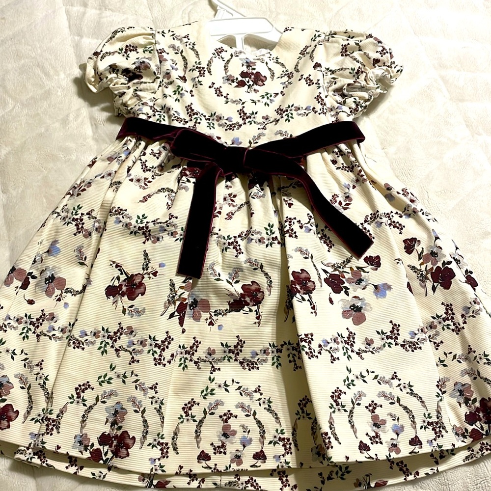Maroon Flower Dress